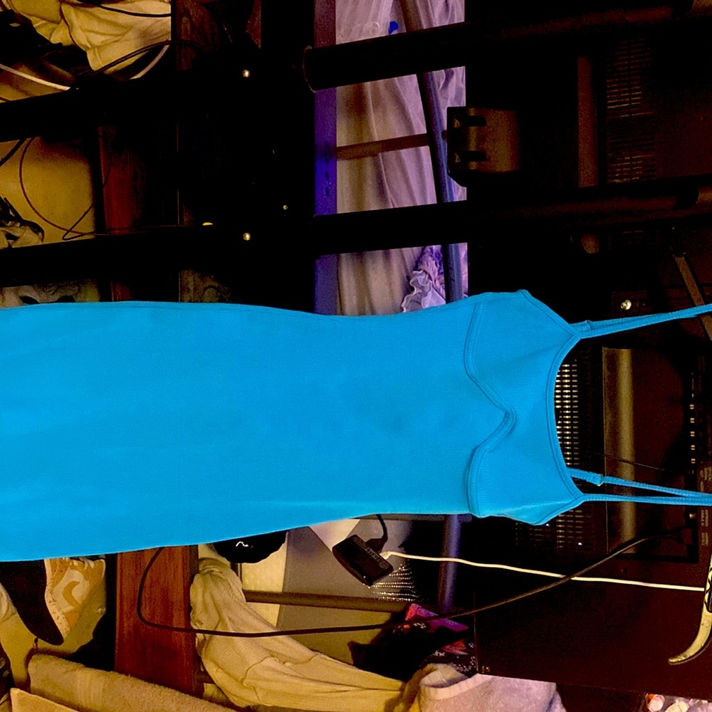 Baby blue fashion-nova XS bodycon dress